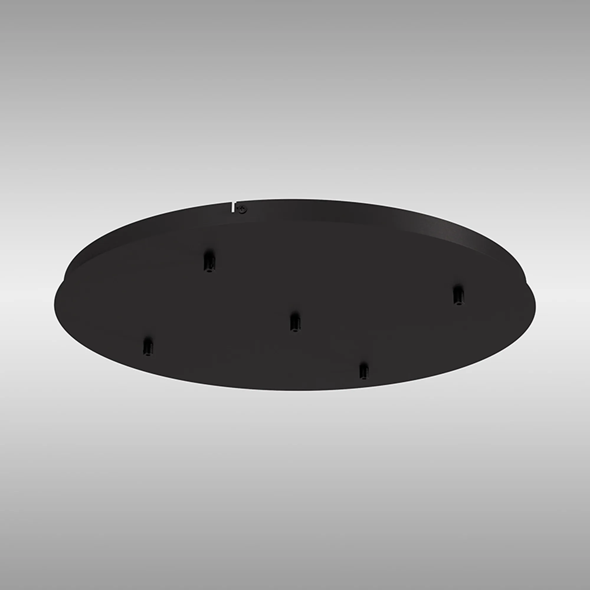 Elsa 5 Hole 600mm Round Canopy Kit Black M8516  Mantra Elsa Bespoke